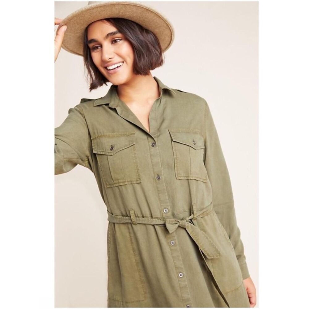 Anthropologie Women's Green Jacket